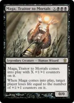 MtG Saviors of Kamigawa Rare Foil Maga, Traitor to Mortals #81 - Image 1