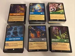 Disney Lorcana Cards Bulk Lot 300 Cards Mixed Cards Random Card Lot TCG - Image 1