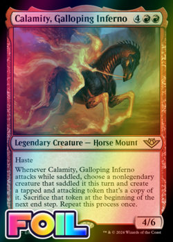 x1 Calamity, Galloping Inferno OTJ MTG 116 FOIL RARE M/NM 1x - Image 1