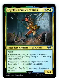 Magic Legolas, Counter of Kills Foil 0212 LTR Lord of the Rings - Image 1