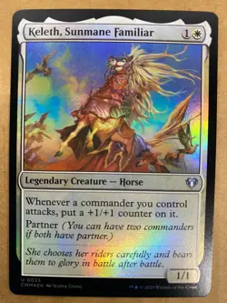 MTG 1x FOIL Keleth, Sunmane Familiar 33 Commander Masters Magic Gathering x1 NM - Image 1