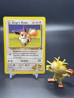 Lt. Surge's Eevee 51/132 Pokemon Gym Challenge Regular - LP - Image 1
