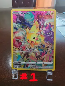 Pikachu (Secret) 160/159 SWSH: Crown Zenith Holo Full Art English Pokemon TCG - Image 2