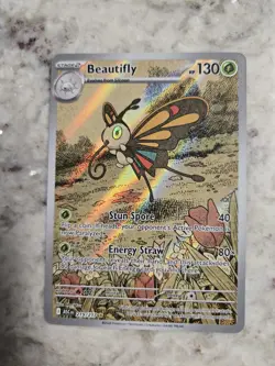 Beautifly 219/217 Me: Ascended Heroes Holo Illustration Rare Pokemon NM - Image 1