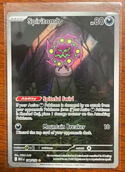 Pokemon TCG Spiritomb 148/132 Me01: Mega Evolution Holo Illustration Rare - Image 1