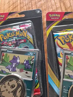 Pokemon TCG Chaos Rising Lot of 5 Toxel Checklane Blisters Factory Sealed - Image 2
