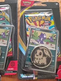 Pokemon TCG Chaos Rising Lot of 5 Toxel Checklane Blisters Factory Sealed - Image 4
