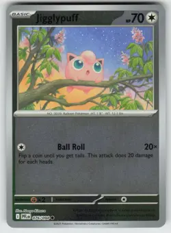 Jigglypuff 076/094 Common Phantasmal Flames Pokemon Reverse Holo Near Mint - Image 1