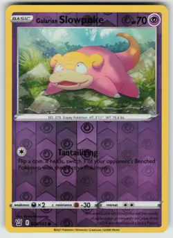 Galarian Slowpoke 054/163 Common Battle Styles Pokemon Reverse Holo Near Mint - Image 1