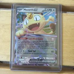 Meowth EX Full Art Holo Rare Perfect order 062/088 Pokemon TCG Card 170 HP - Image 1
