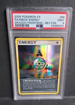 Rainbow Energy Pokemon Reverse Halo Card Dragon Frontiers 2006 Graded #88/101 - Image 4