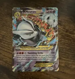 Pokemon TCG M Mewtwo EX 63/162 Breakthrough Holo Ultra Rare 230 HP English - Image 1