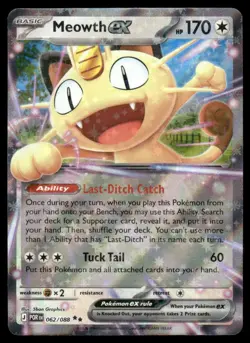 Meowth ex 062/088 Double Rare Perfect Order Pokemon Holo Near Mint #1 - Image 1