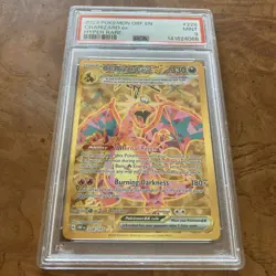 PSA 9 Charizard ex 228/197 Obsidian Flames Hyper Rare Gold Pokemon Card - Image 1