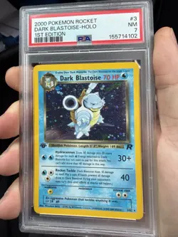 Pokemon TCG Dark Blastoise Holo Rare 1st Edition PSA 7 - Image 1