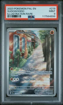 Pokemon card Sudowoodo 219/193 PAL EN Paldea Evolved 2023 English PSA 9 MINT #2 - Image 2