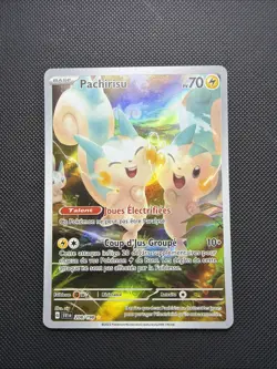 Carte Pokemon Pachirisu AR FR - EV1/ Ecarlate et Violet -208/198- Neuf - Image 1