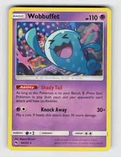 Wobbuffet 93/214 - Pokemon - Lost Thunder - Rare - NM - Image 1