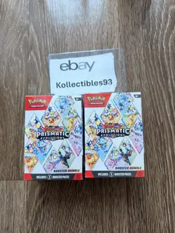 Pokemon Scarlet & Violet Prismatic Evolutions Booster Bundle - SEALED LOT OF 2** - Image 1