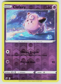 CLEFAIRY 074/192 C REBEL CLASH POKEMON REVERSE HOLO LP - Image 1