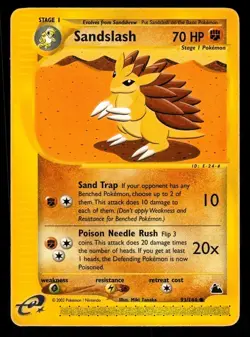 LP+ Sandslash 93/144 Skyridge Pokemon 2003 Miki Tanaka - Image 1