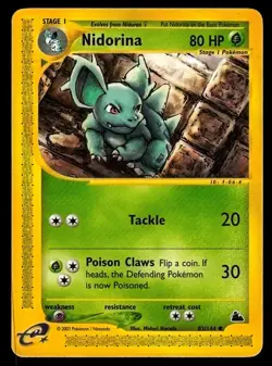 LP+ Nidorina 83/144 Skyridge Pokemon 2003 Midori Harada - Image 1