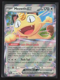 Meowth ex 062/088 Double Rare Perfect Order Pokemon Holo Near Mint - Image 1
