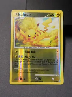 Pikachu 71/99 Common Arceus Pokemon Reverse Holo Lightly Played - Image 1