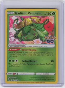 Radiant Venusaur Radiant Rare Pokemon GO 004/078 NM - Image 1