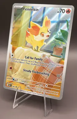 080 Fennekin - Chaos Rising - Black Star Promo NM Pokemon - Image 1