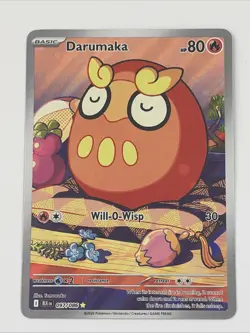 Darumaka 097/086 Pokemon TCG: Scarlet & Violet Black Bolt Illustration Rare SV - Image 1