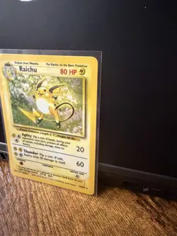 Pokemon TCG Raichu Base Set 14/102 Holo Rare Unlimited English 80HP - Image 2