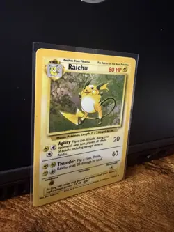 Pokemon TCG Raichu Base Set 14/102 Holo Rare Unlimited English 80HP - Image 3