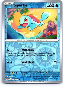 Squirtle 007/165 Holo Common Miscellaneous Cards & Products Pokemon Near Mint - Image 1