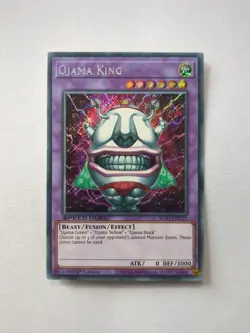 SGX1-ENC21 Ojama King Secret Rare 1st Edition Mint YuGiOh Card - Image 1