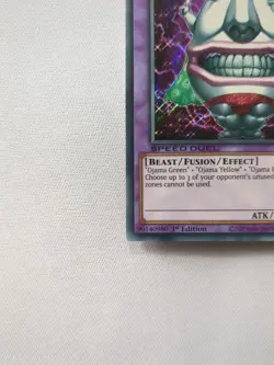 SGX1-ENC21 Ojama King Secret Rare 1st Edition Mint YuGiOh Card - Image 4