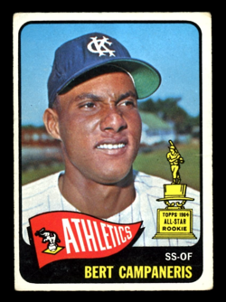 1965 TOPPS OPC O PEE CHEE BASEBALL #266 Bert Campaneris VG-EX AS Athletic Rookie - Image 1