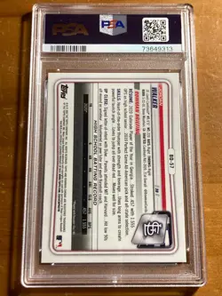 2020 Bowman Draft Jordan Walker 1st Chrome Prospect #BD-57 PSA 10 GEM MT - Image 2