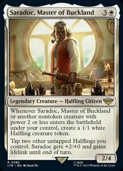 MTG Saradoc, Master of Buckland - Foil, The Lord of the Rings: Tales of Middle-e - Image 1