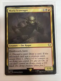 Moria Scavenger # 0063 LOTR Commander Rare - Image 1