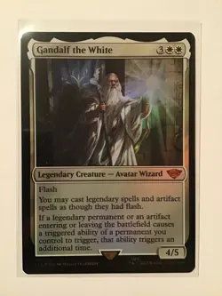 1x Gandalf the White, Foil, Lord of the Rings, Magic MTG NM - Image 1