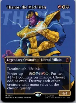 Thanos, the Mad Titan (Borderless) (0367) 376 Marvel Super Heroes NM - Image 1
