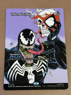 Infernal Grasp (Borderless) Marvel Universe Eternal-Legal Regular MTG - Image 1