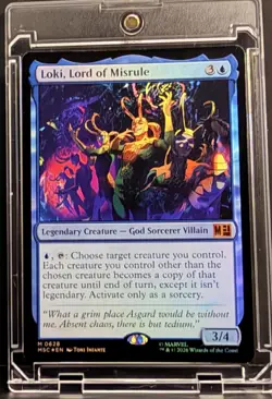 Loki, Lord of Misrule FOIL Commander: Marvel Super Heroes MTG Near Mint 0628 - Image 1
