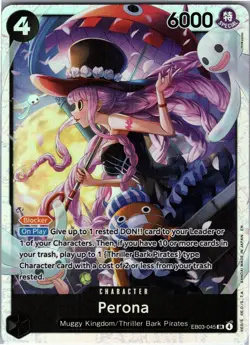 Perona (045) EB-03 EB03-045 Foil SR NM Extra Booster: One Piece Heroines Edition - Image 1