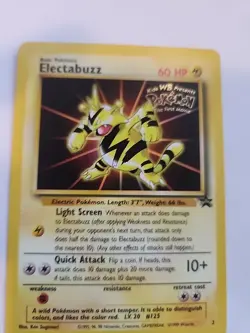 Electrabuzz Black Star Promo Pokemon Card Base WOTC NM - Image 2