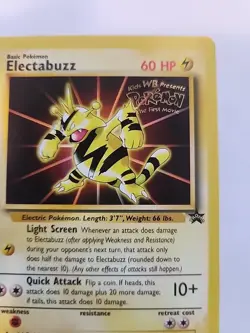 Electrabuzz Black Star Promo Pokemon Card Base WOTC NM - Image 3