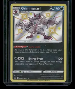Grimmsnarl SV085/SV122 Shiny Rare Shining Fates Shiny Vault Pokemon Holo NM - Image 1