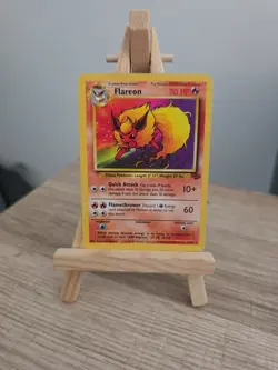 Pokemon Flareon Jungle Card 19/64 Jungle Set Non-Holo Rare, 1999 WOTC LP - Image 1