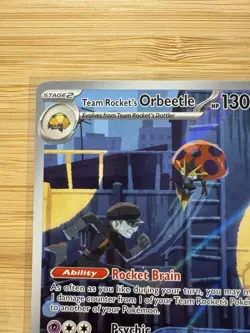 Pokemon TCG Team Rockets Orbeetle Destined Rivals 198/182 Illustration Rare NM ✨ - Image 2